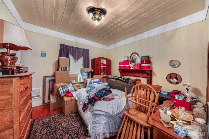 One of 2 downstairs bedrooms
