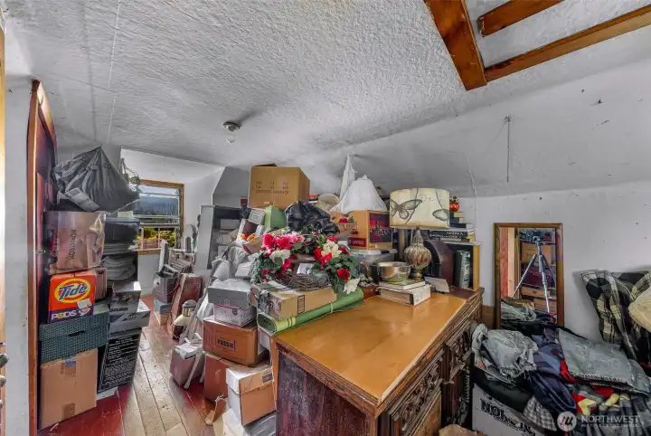Second floor-a great place for an office, storage, playroom