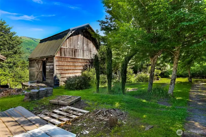 One of two small barns