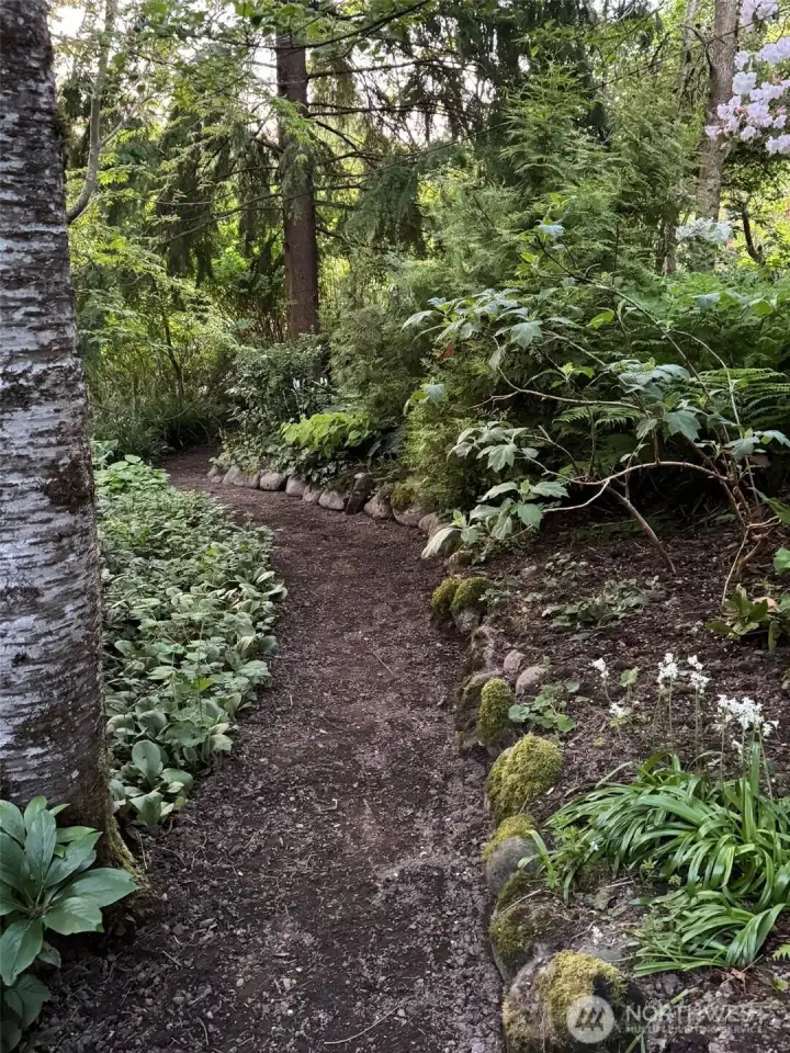 More paths throughout the gardens