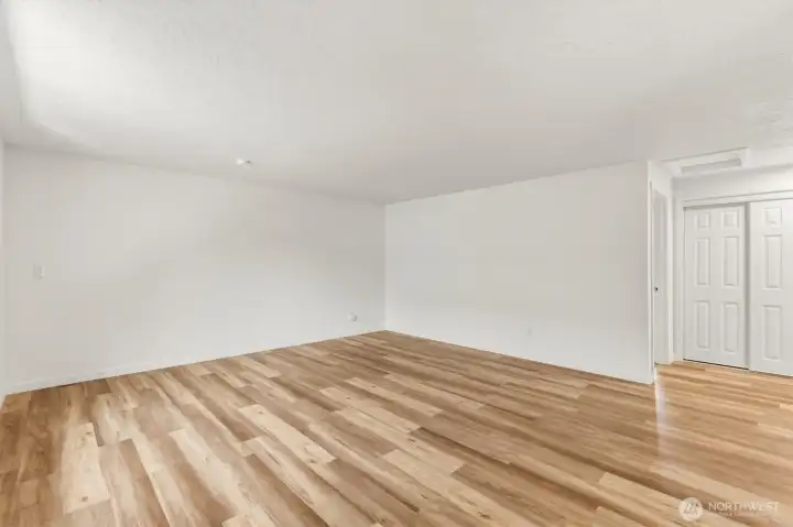 Unit 362 Living Room with new flooring
