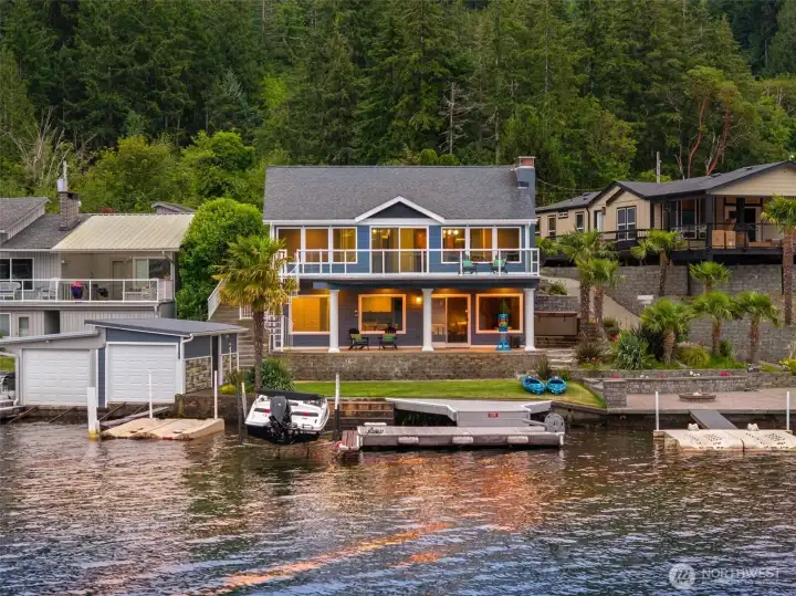 The perfect place to call home offering 53' of waterfrontage