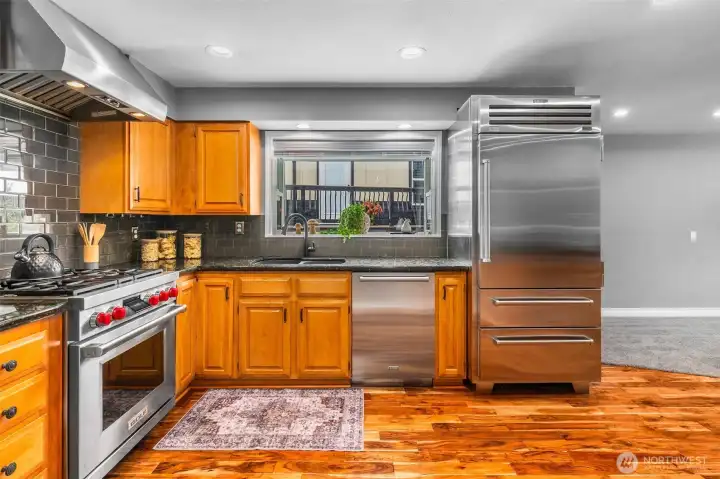 Kitchen Includes a Sub Zero Refrigerator and Cove Dishwasher - Plenty of Space for Cooking and Hosting!