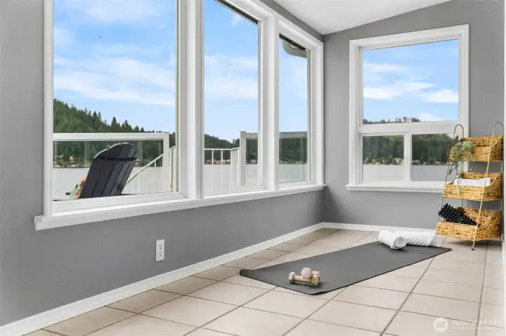 Versatile Sunroom for Relaxation or Wellness