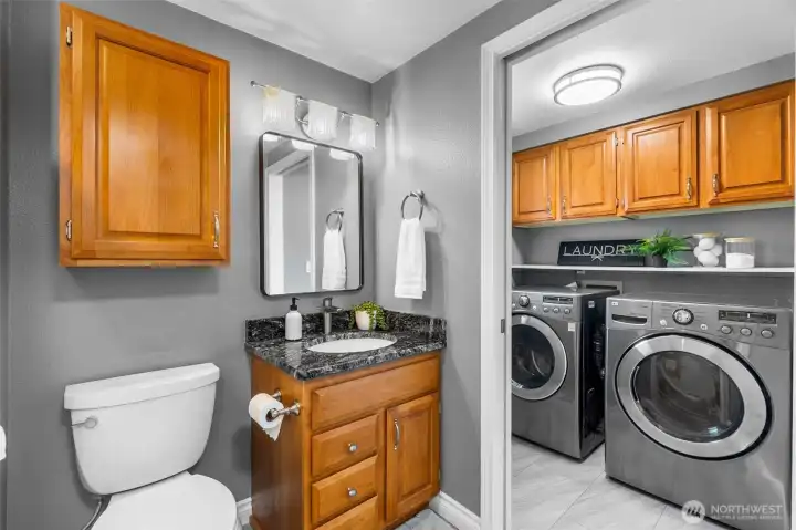 Full Bath & Laundry on Main Floor