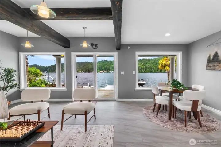 Private Lower-Level Living with Lake Access