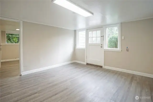 Bottom - family room next to the bedroom.