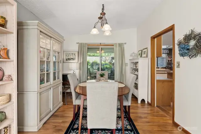 Dining Room with sliding doors to Patio...Kitchen's to the right.