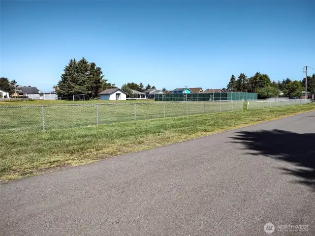 Park across the street from lot