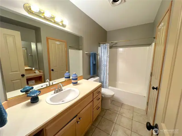 main floor shared bathroom