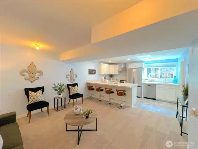 lower floor great room