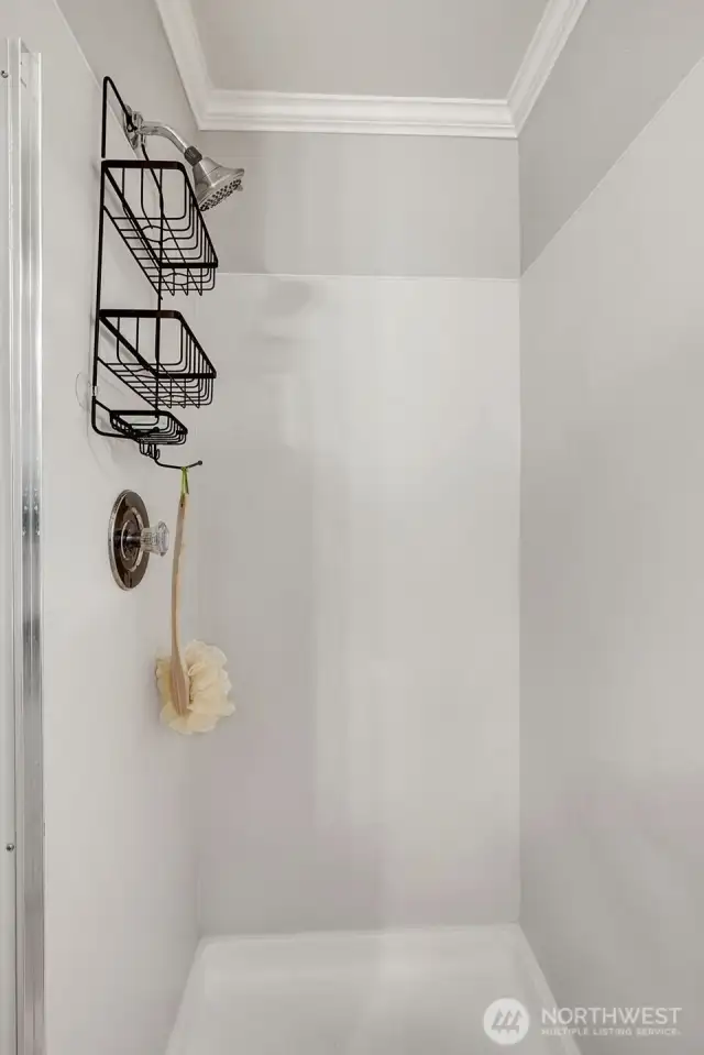 Secondary bathroom shower