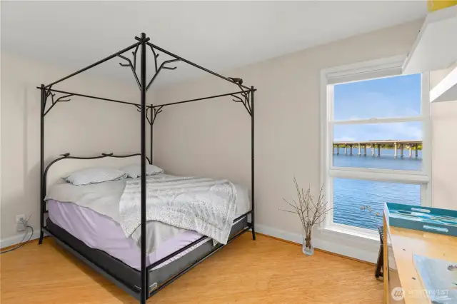 2nd bedroom with a large walk-in closet.