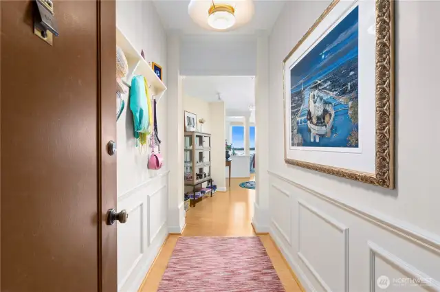Spacious entryway.