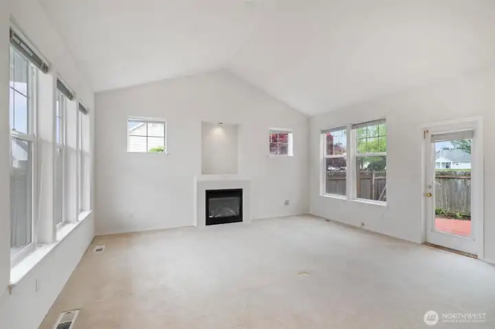 Living Room with Fireplace