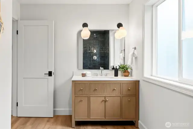 Guest bathroom won't disappoint...