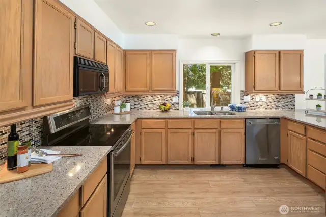 Upgraded kitchen.