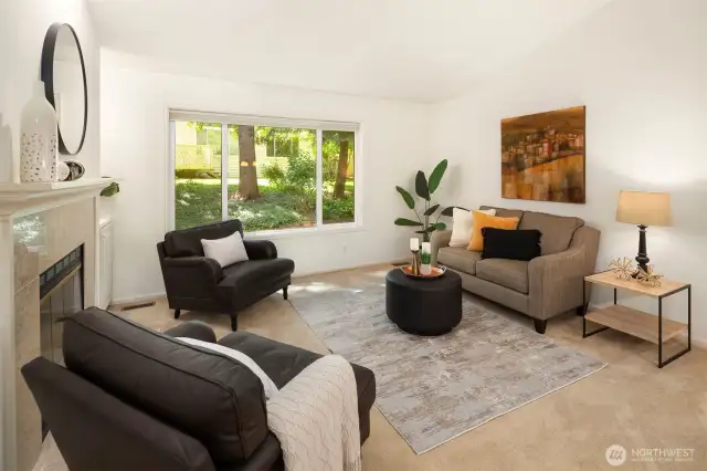 Inviting living room.