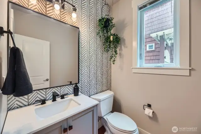 Main floor powder room.