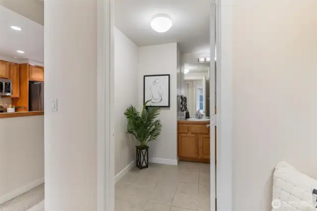 Spacious bathroom