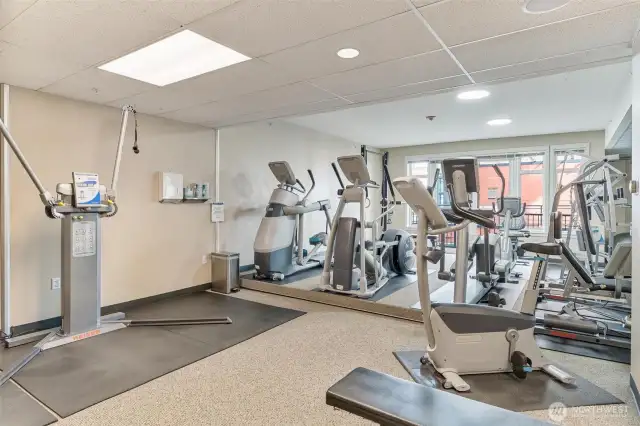 Fully equipped fitness center