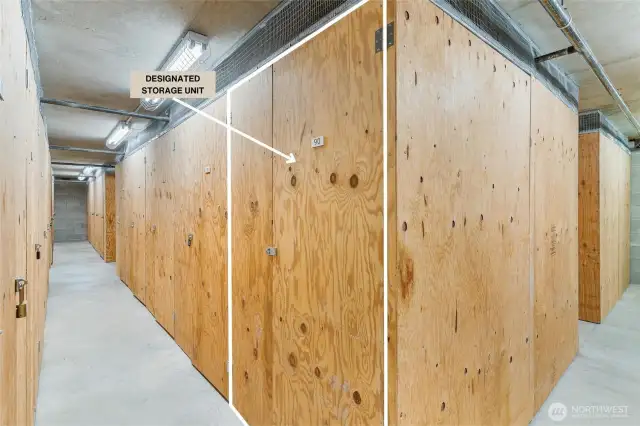 Designated Storage Unit 90 (located on Level B)