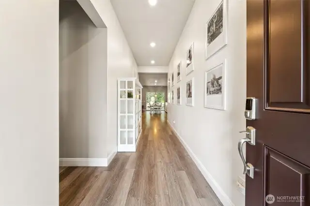 View as you walk in the front door