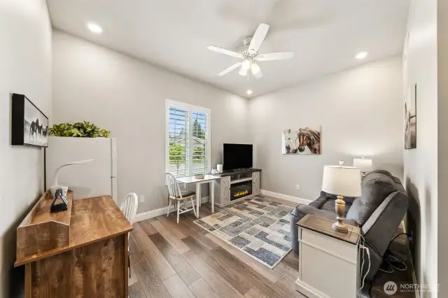 Living room in guest quarters