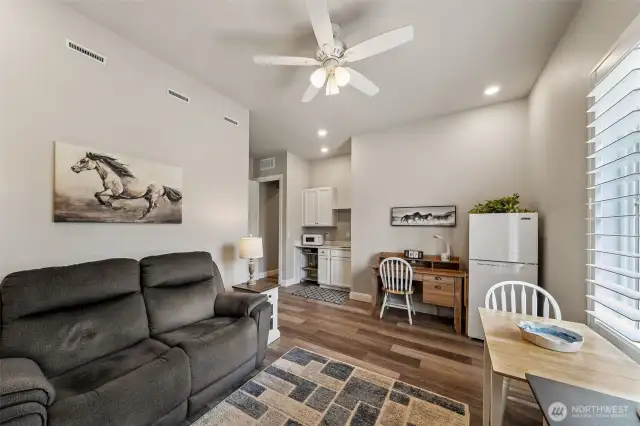 Another view of living room in guest quarters