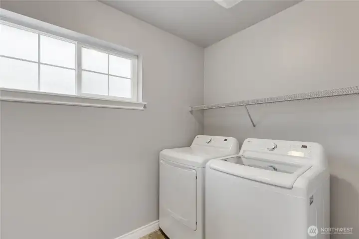 Utility room: appliances stay.