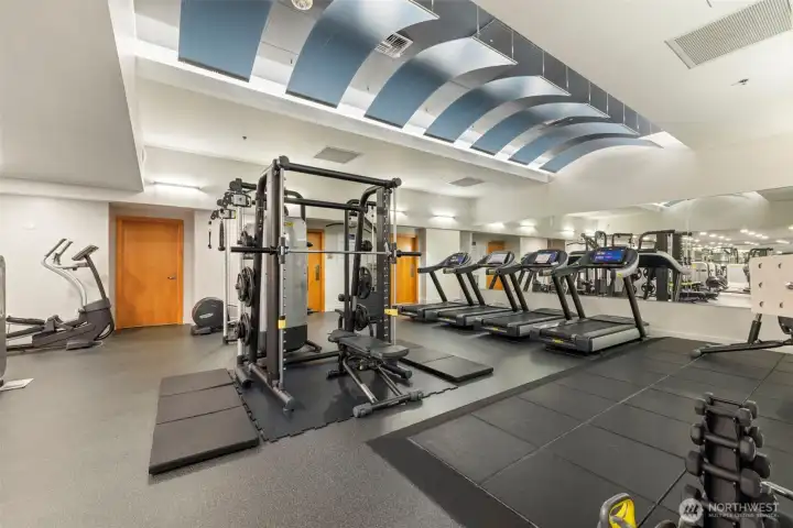 The Work out room located on the 3rd floor of Tower #1