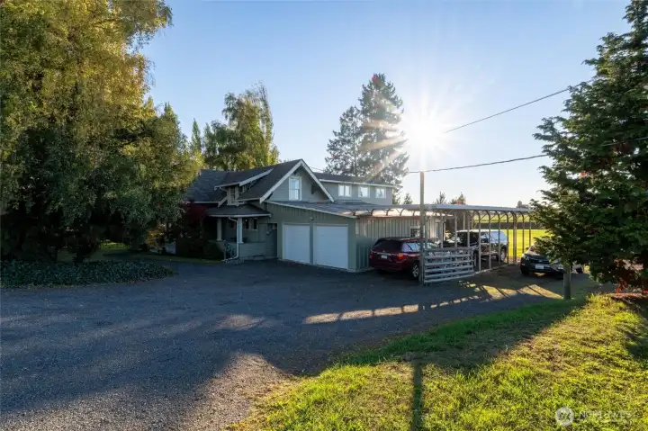 Plenty of parking here with a two car garage, 2 car tandem carport plus plenty of uncovered parking.