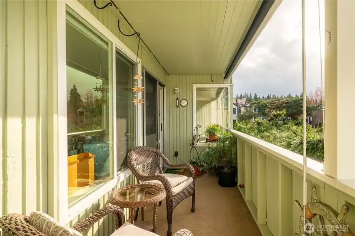 Golden hour on your private deck