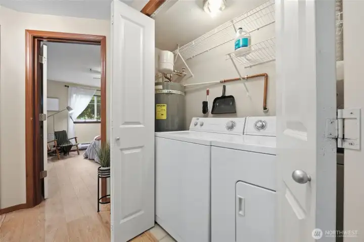 Dedicated in-unit laundry room