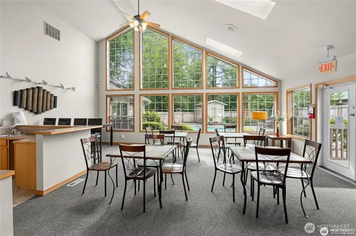 Comfortable space for gatherings and events