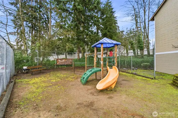 Dedicated outdoor space for play and activity