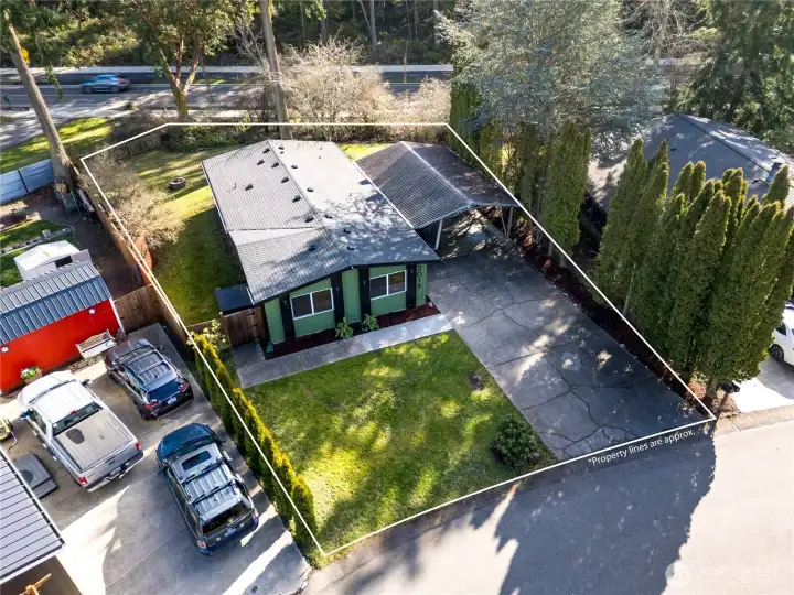 Street view showing quiet residential setting