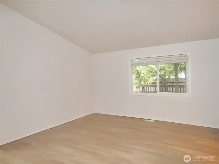 Living Room with Vaulted ceiling