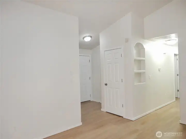 Front entry and hallway