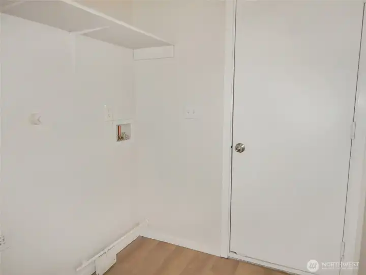 Convenient Laundry area