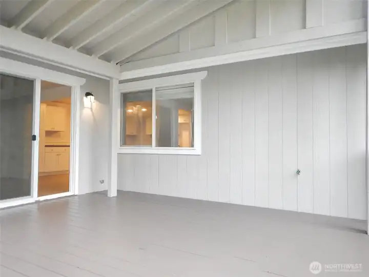 Covered deck for year round enjoyment!