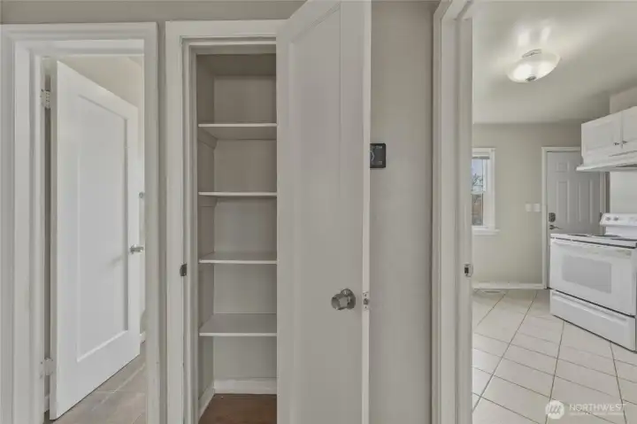 Linen closet or pantry