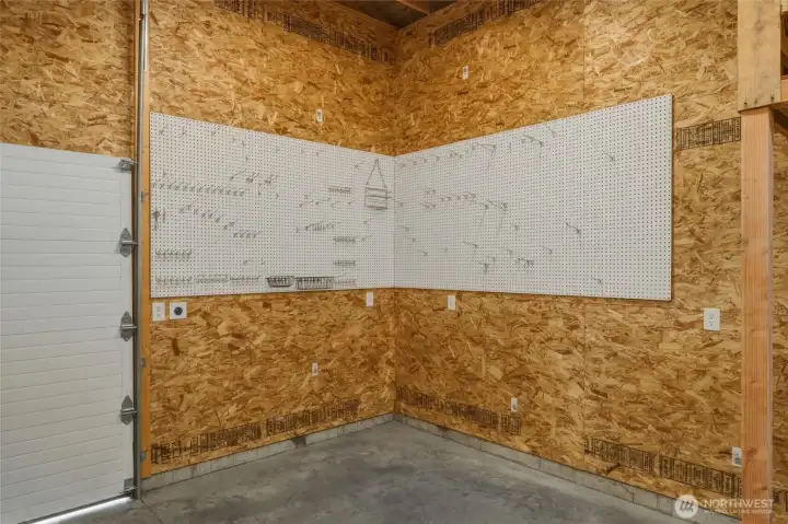 Pegboard storage