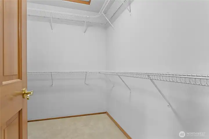 Primary walk-in closet