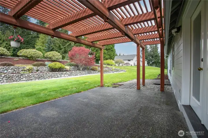 Patio and pergola