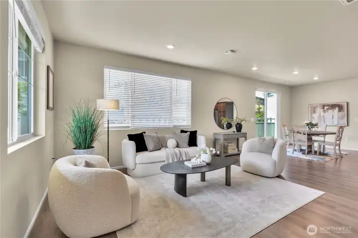 Entertain with ease in this open floor plan.