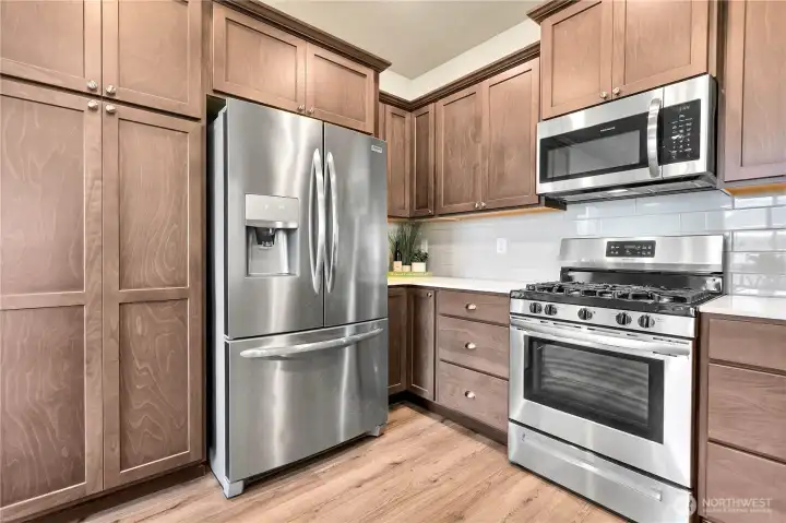 Stainless appliances included.