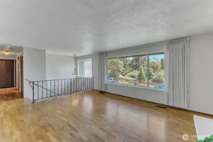 The entire main floor has original hardwood floors.