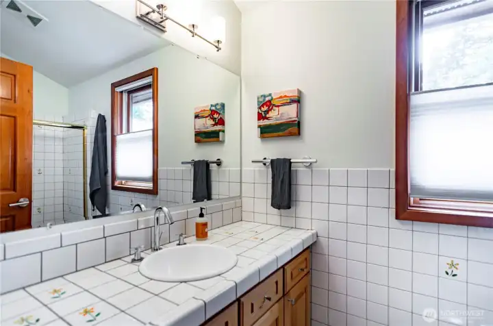 Main floor full bath. Main floor full bath.