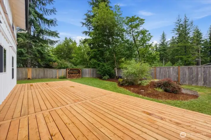 BRAND NEW DECK! You'll enjoy complete privacy in this beautiful back yard!